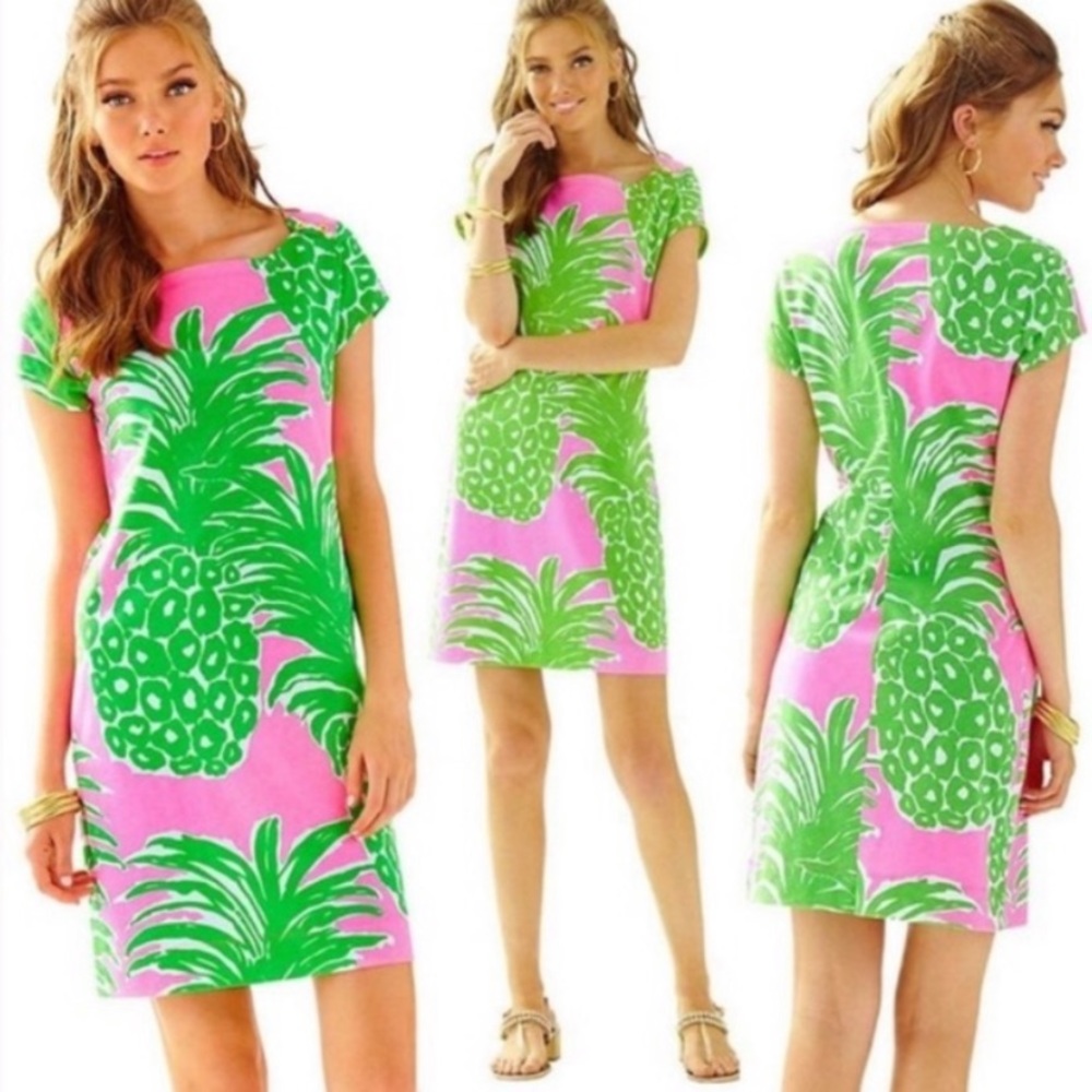 Lilly Pulitzer Loren Pink Pout Flamenco Pineapple